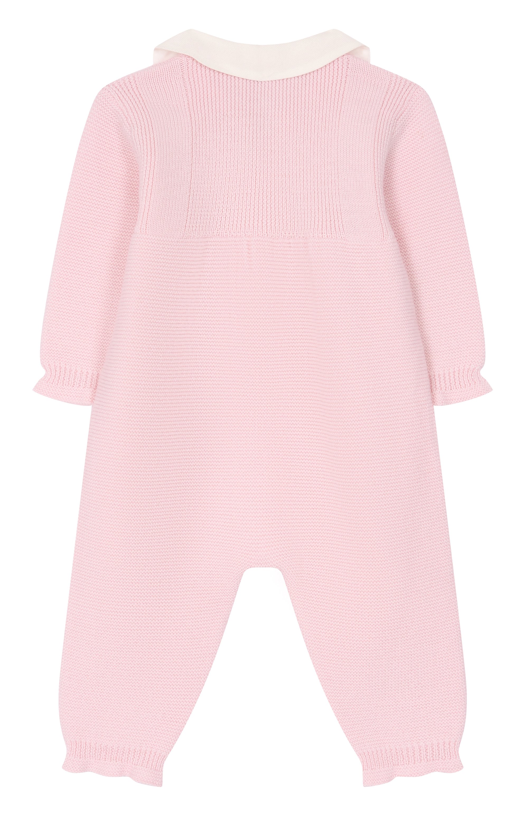 Шерстяной комбинезон BABY T светло-розового цвета по цене 20600 руб., арт. 25AI111TZ/1M-12M, фото 2 Шерстяной комбинезон BABY T, арт. 25AI111TZ/1M-12M, фото 2