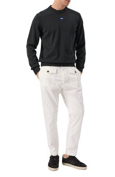 Мужские хлопковые брюки DSQUARED2 белого цвета, арт. S74KB0996/S39021 | Фото 2 (Длина (брюки, джинсы): Стандартные; Материал внешний: Хлопок; Случай: Повседневный; Стили: Кэжуэл; Силуэт М (брюки): Чиносы)