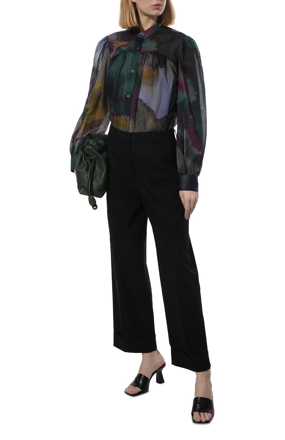 Хлопковая блузка DRIES VAN NOTEN, арт. 221-030751-4125, фото 2