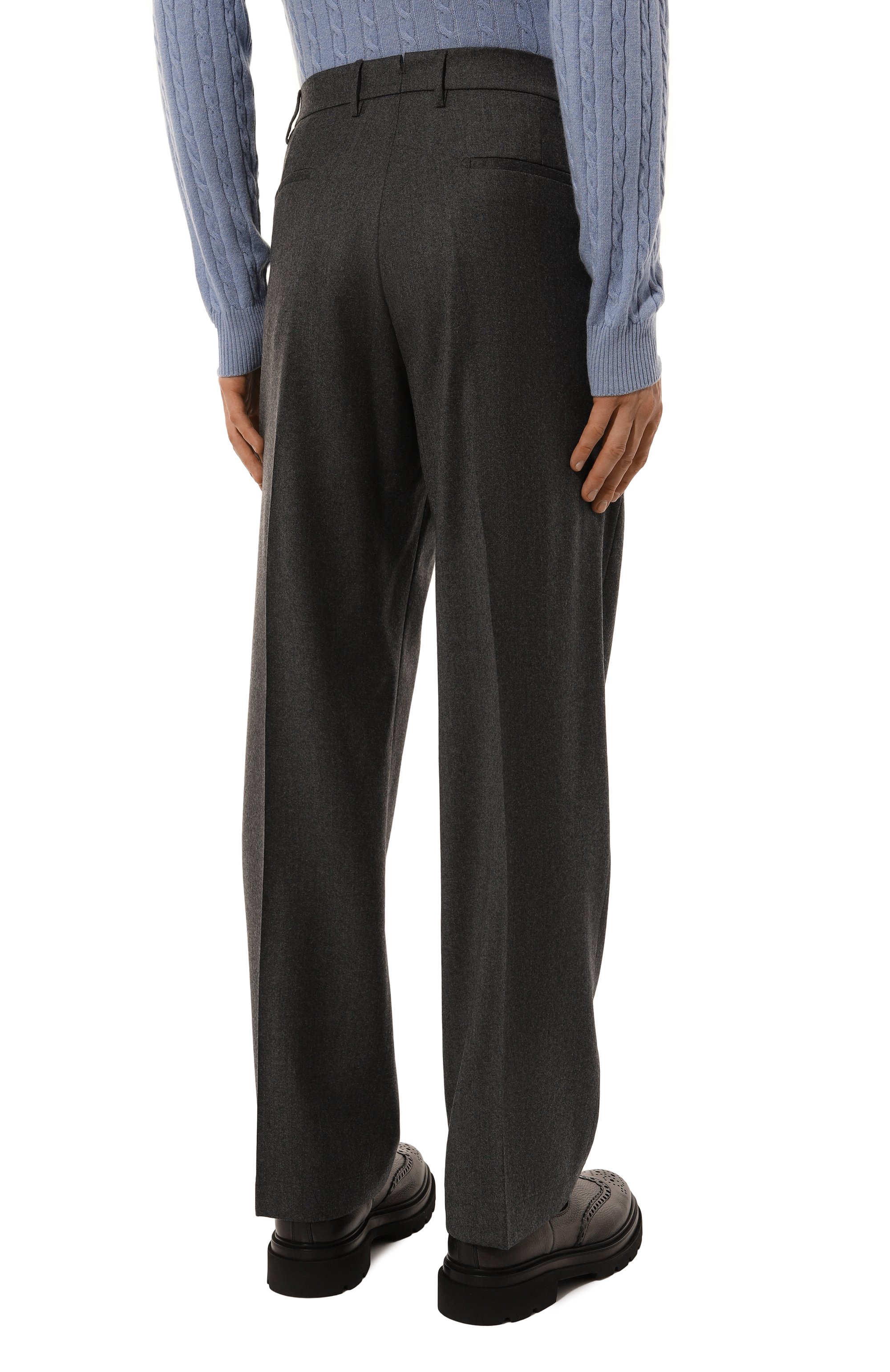 Брюки из шерсти и кашемира ANDREA CAMPAGNA, арт. LUCAN0 ELAX/ZG1200, фото 4