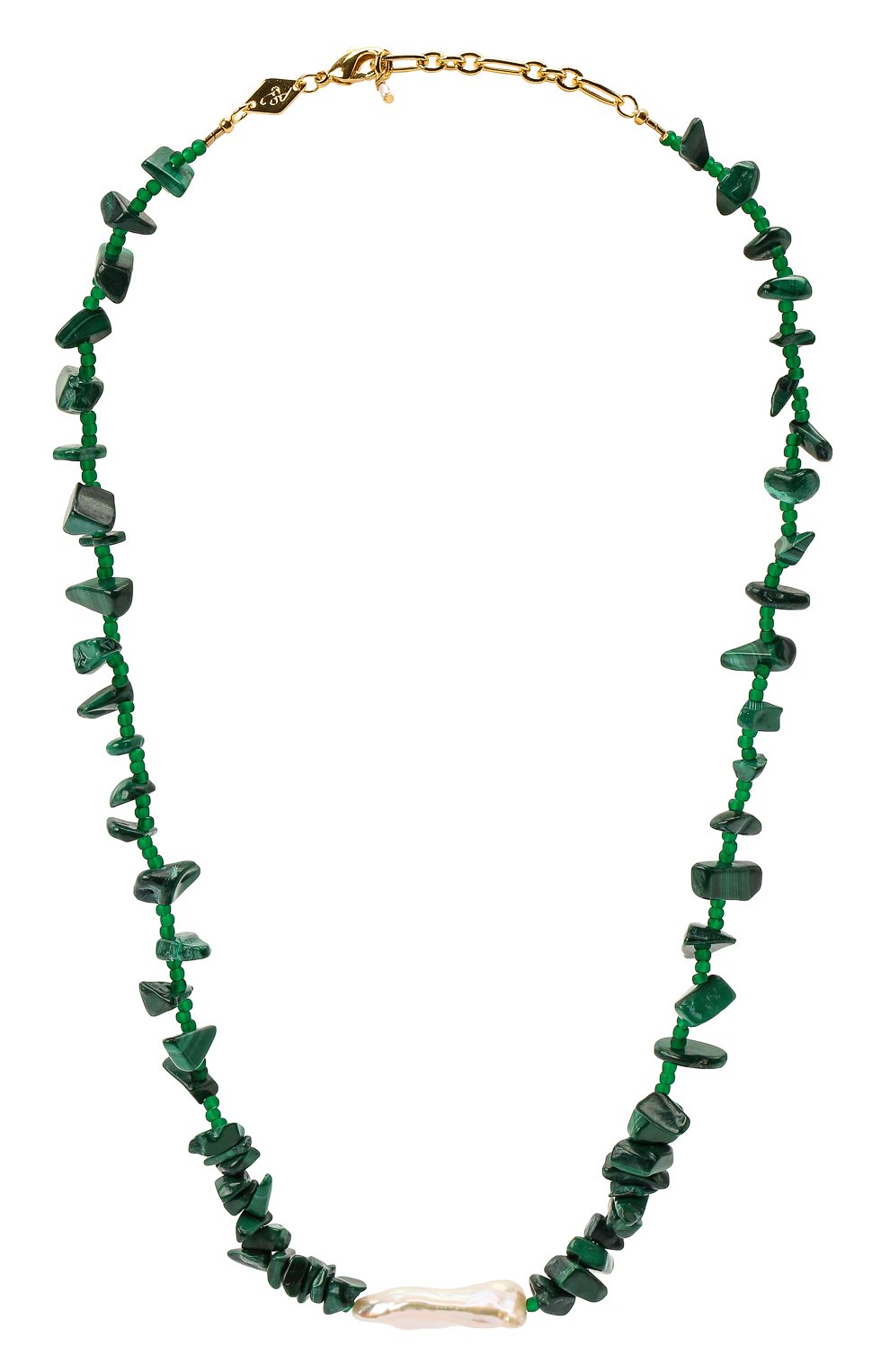 Колье ines ANNI LU зеленого цвета по цене 9855 руб., арт. 192-20-23, фото 1 Колье ines ANNI LU, арт. 192-20-23, фото 1
