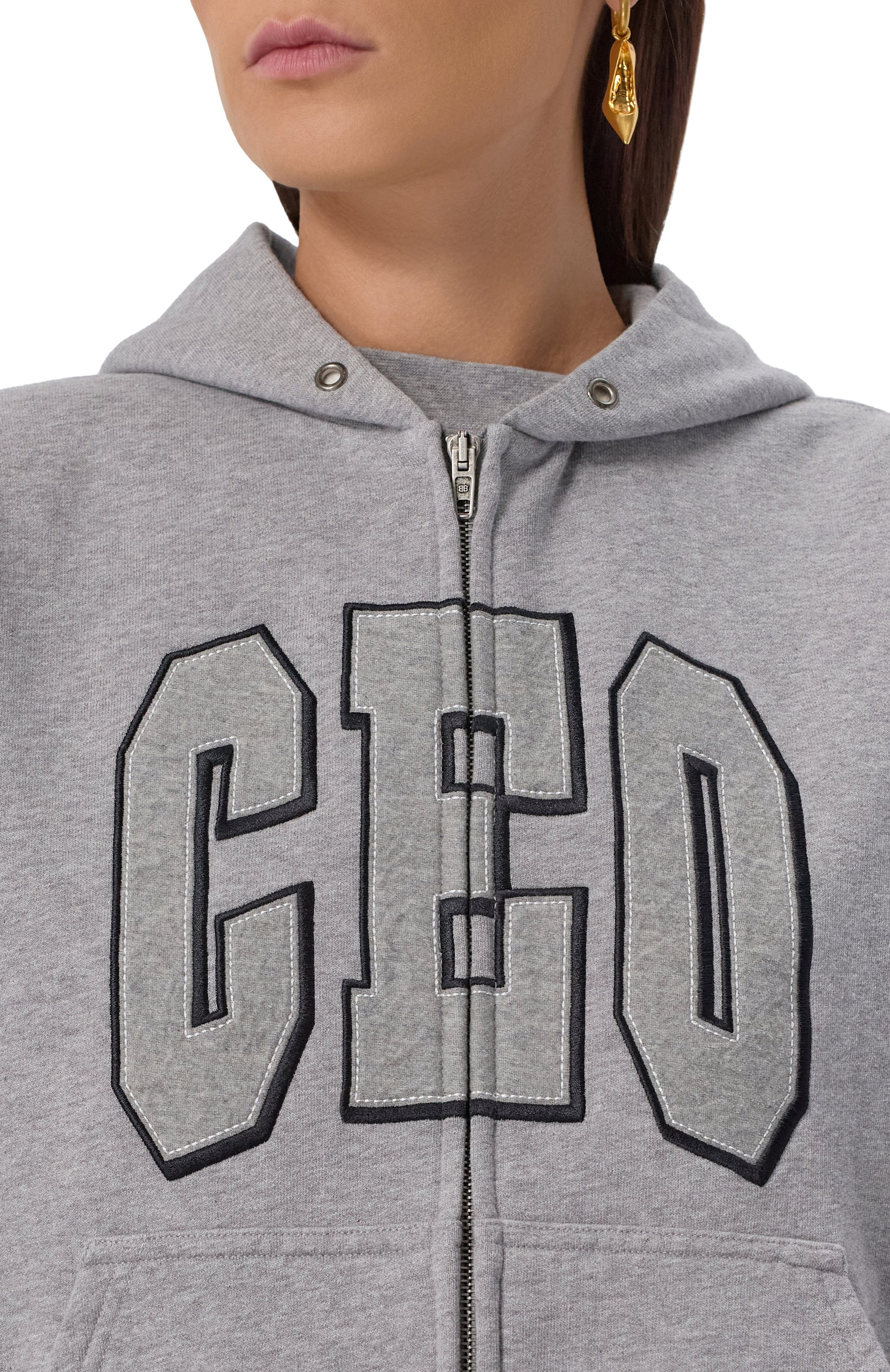 Хлопковая толстовка BALENCIAGA серого цвета по цене 185000 руб., арт. 833399/TSVP2, фото 5 Хлопковая толстовка BALENCIAGA, арт. 833399/TSVP2, фото 5