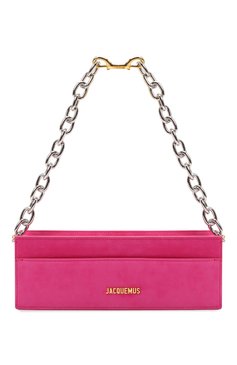 Женская сумка le sac ciuciu JACQUEMUS розового цвета, арт. 213BA101-3110 | Фото 6 (Размер: medium; Материал: Натуральная кожа; Сумки-технические: Сумки через плечо; Материал сплава: Проставлено; Драгоценные камни: Проставлено)