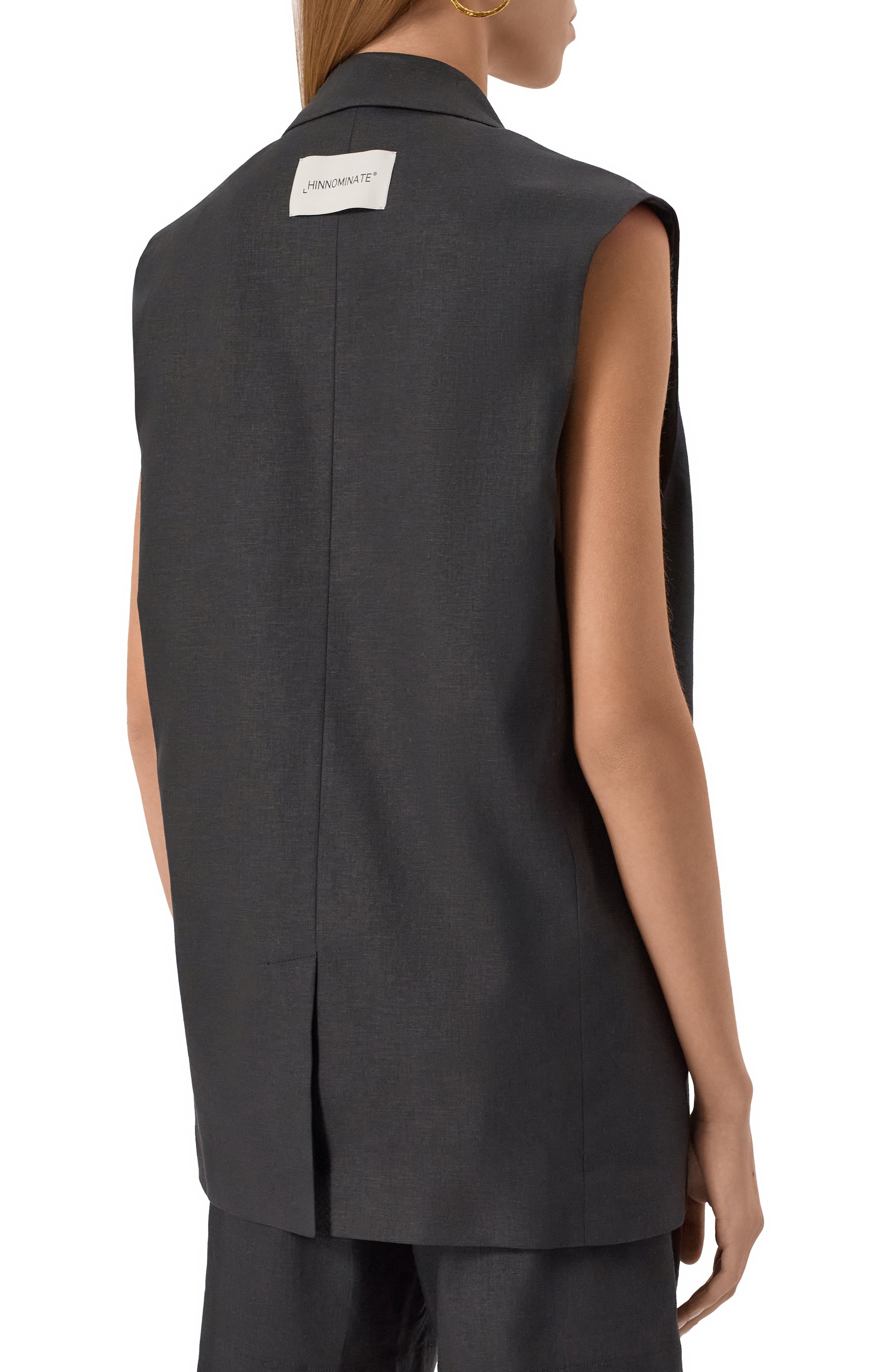 Жилет изо льна и вискозы HINNOMINATE, арт. HMABW01841, фото 4