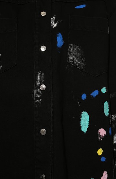 Джинсовая рубашка MSGM черного цвета по цене 53800 руб., арт. 3241MDH45T 227270, фото 5 Джинсовая рубашка MSGM, арт. 3241MDH45T 227270, фото 5