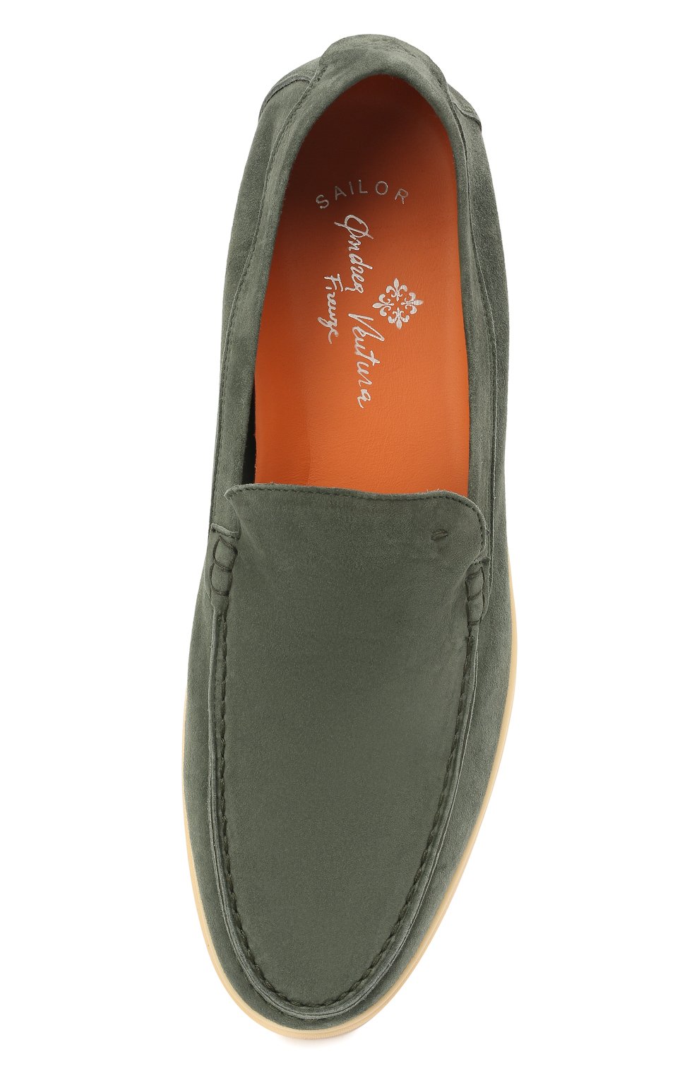 Замшевые лоферы ANDREA VENTURA FIRENZE, арт. AQUARIVA-LS/CACHEMIRE/AQ-IV0RY, фото 5