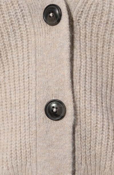 Кардиган CLOSED серого цвета по цене 35150 руб., арт. C96059-98I-22, фото 5 Кардиган CLOSED, арт. C96059-98I-22, фото 5