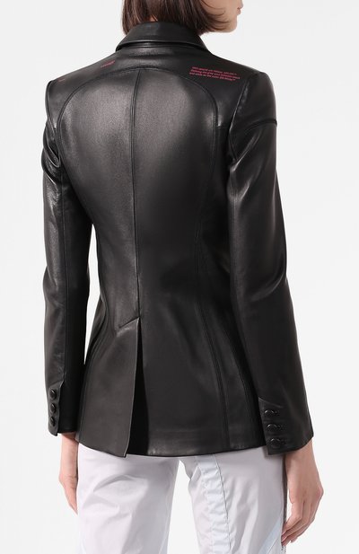 Кожаный жакет OFF-WHITE, арт. 0WJA024R20F990681000, фото 4