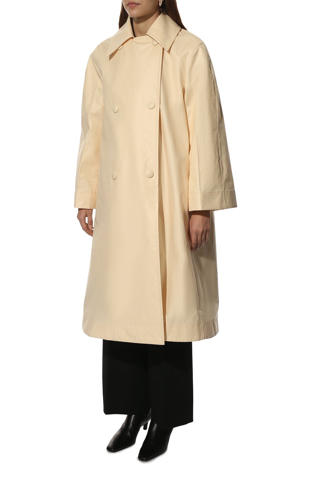Плащ JIL SANDER желтого цвета по цене 315000 руб., арт. JSCU440049-WU451650B, фото 3 Плащ JIL SANDER, арт. JSCU440049-WU451650B, фото 3