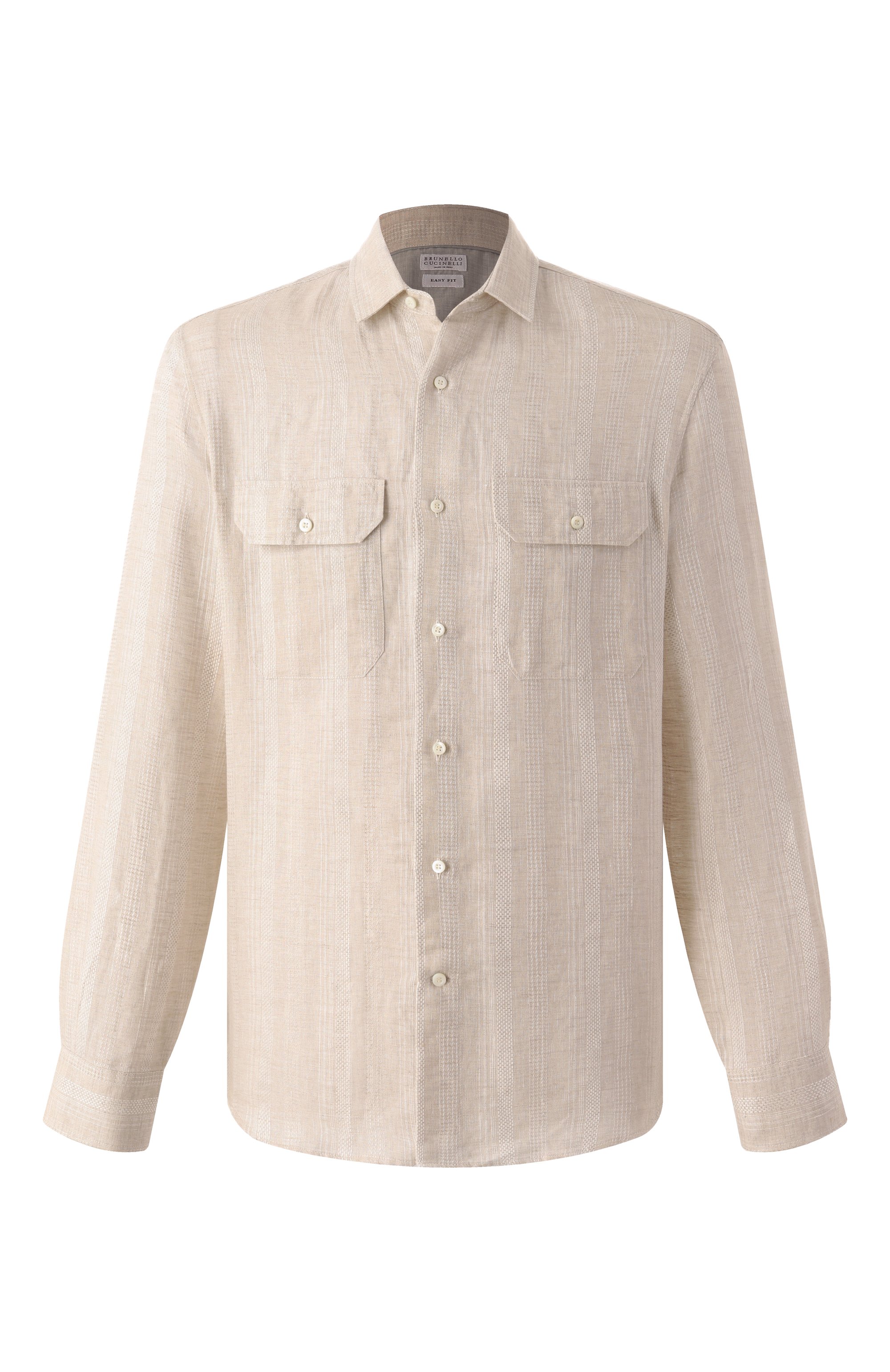 Льняная рубашка BRUNELLO CUCINELLI, арт. MM6510626, фото 1