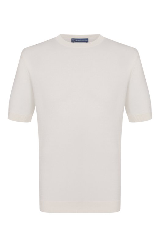 Джемпер из шелка и хлопка Andrea Campagna M5425-1033 Белый M5425-1033