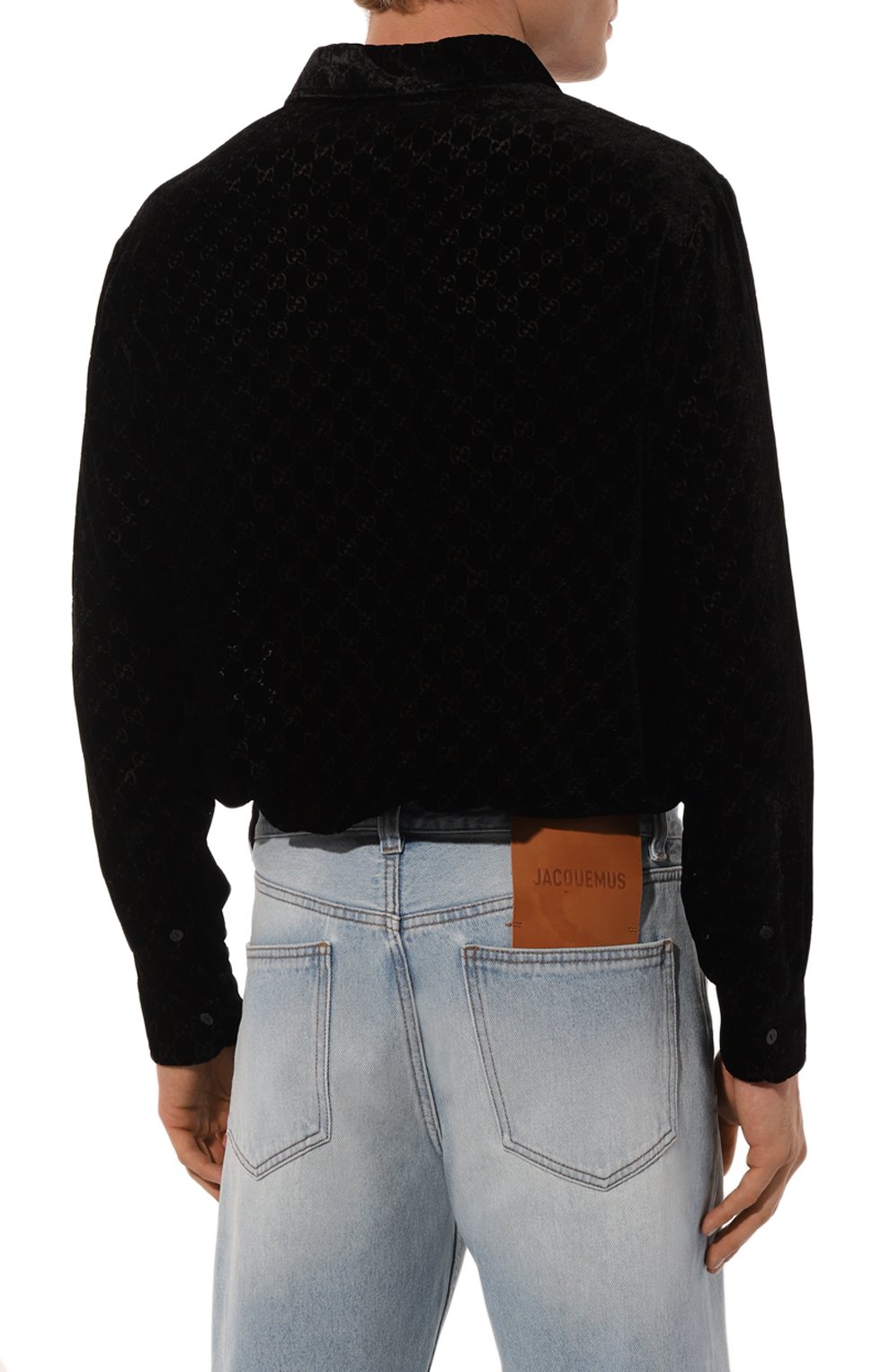 Рубашка из вискозы и шелка GUCCI, арт. 770263/ZAHGE, фото 4