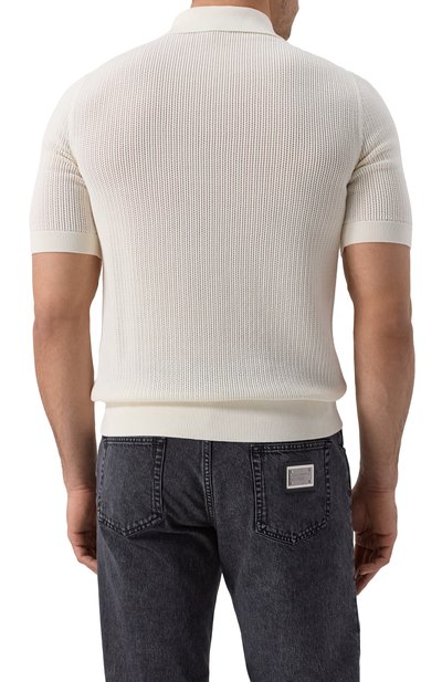 Хлопковое поло DOLCE & GABBANA, арт. GXZ15T/JBCF0, фото 4