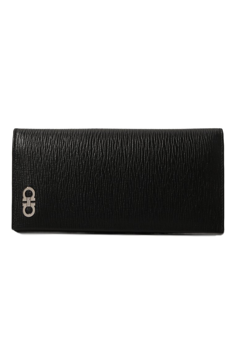 Мужской кожаное портмоне FERRAGAMO черного цвета, арт. 66A069/686019 | Фото 4 (Нос: Не проставлено; Материал: Натуральная кожа)