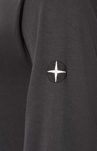 Хлопковый лонгсли в STONE ISLAND, арт. 711520442, фото 5