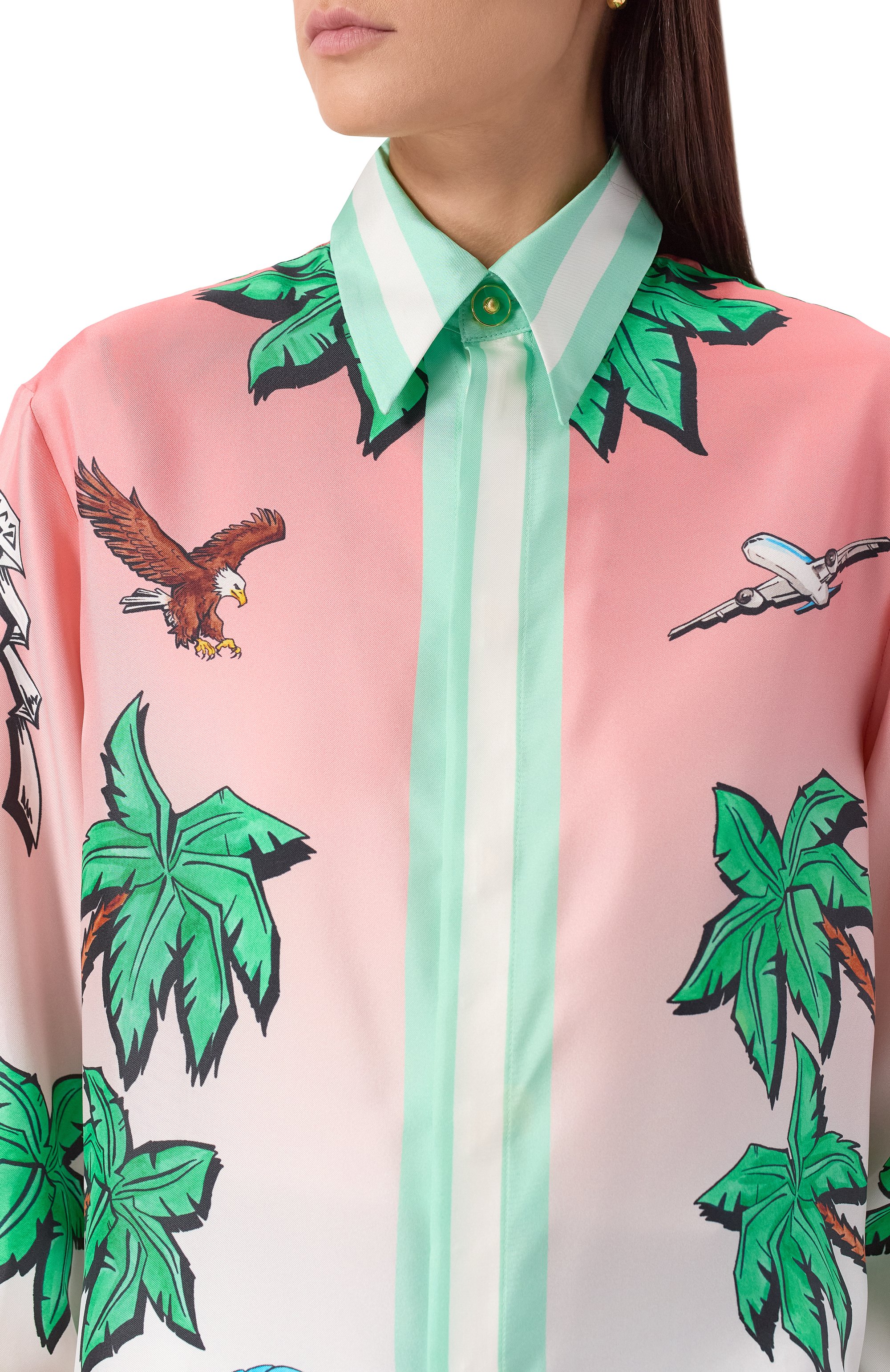 Шелковая рубашка CASABLANCA, арт. U-WS25-SH-021-02, фото 5