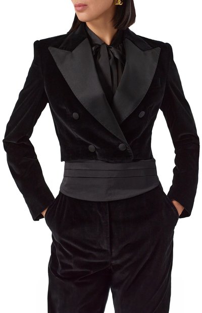 Бархатный жакет DOLCE & GABBANA, арт. F291WT/FUVG7, фото 3