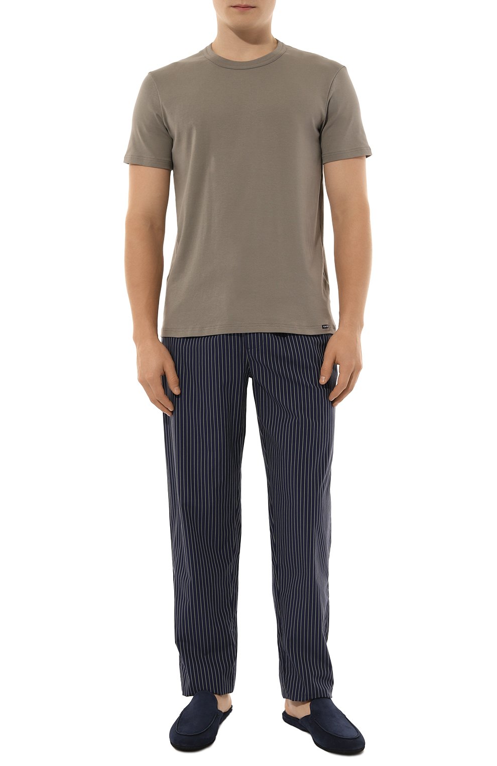 Замшевые домашние туфли FARFALLA синего цвета по цене 37250 руб., арт. C19I, фото 2 Замшевые домашние туфли FARFALLA, арт. C19I, фото 2