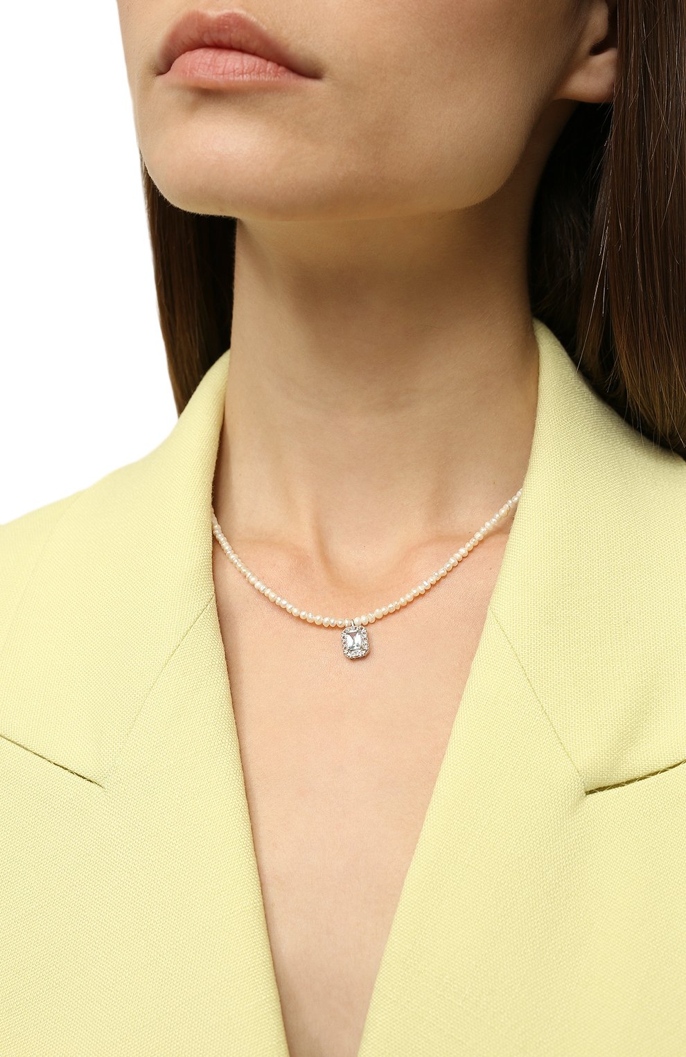 Чокер из жемчуга c голубым топазом SECRETS JEWELRY, арт. ЧЖГТС00184, фото 2