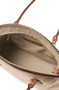 Женская сумка-тоут furla erica xl FURLA светло-бежевого цвета, арт. WB01429/BX3540 | Фото 5 (Размер: large; Материал: Текстиль; Автоматизация ТО: Проставлено; Автоматизация состава: Проставлено)