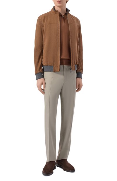 Брюки из хлопка и шерсти CORNELIANI, арт. 274559/2714112, фото 2