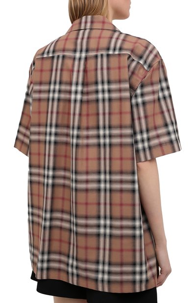Хлопковая рубашка BURBERRY, арт. 8037341, фото 4