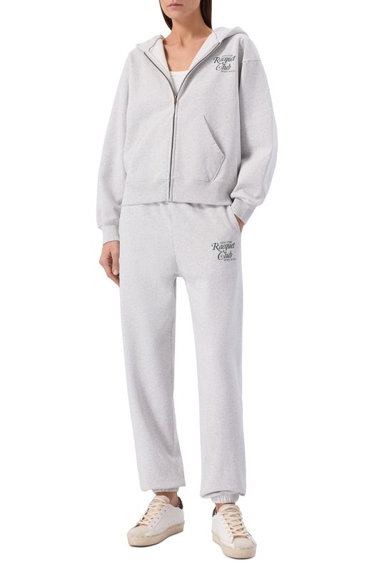 Хлопковая толстовка Sporty and Rich ST08861430GY03 Серый  ST08861430GY03 Фото 2