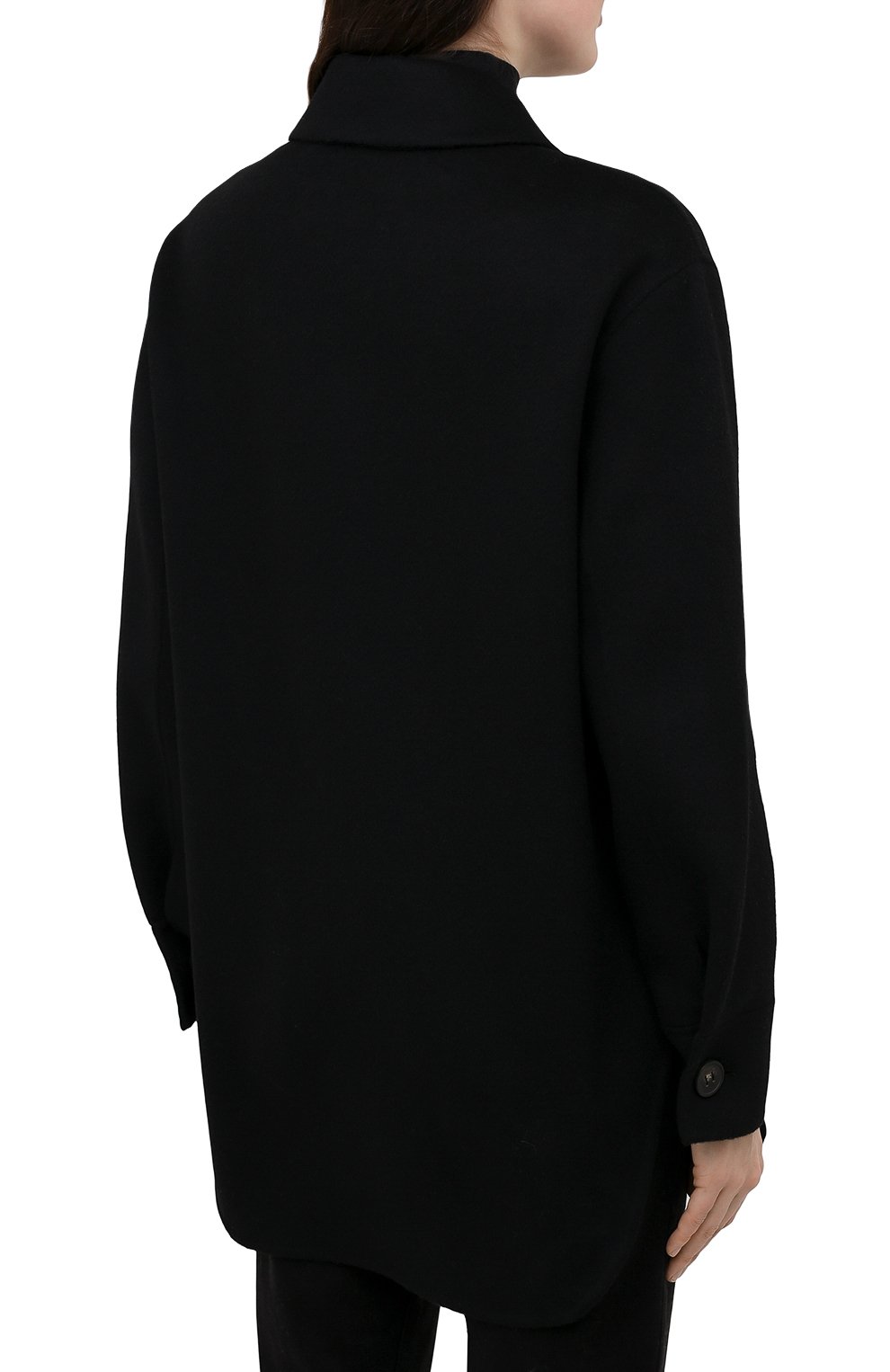 Шерстяное пальто ACNE STUDIOS черного цвета по цене 85800 руб., арт. A90224, фото 4 Шерстяное пальто ACNE STUDIOS, арт. A90224, фото 4