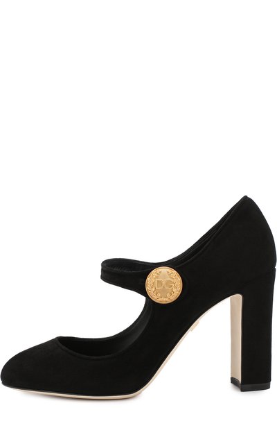 Замшевые туфли mary jane vally DOLCE & GABBANA, арт. CD0883/A1275, фото 3