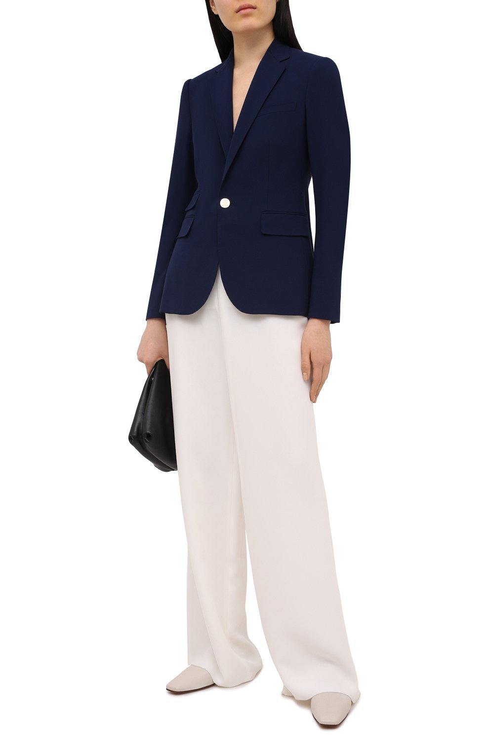 Шерстяной жакет RALPH LAUREN синего цвета по цене 171000 руб., арт. 290625536, фото 2 Шерстяной жакет RALPH LAUREN, арт. 290625536, фото 2