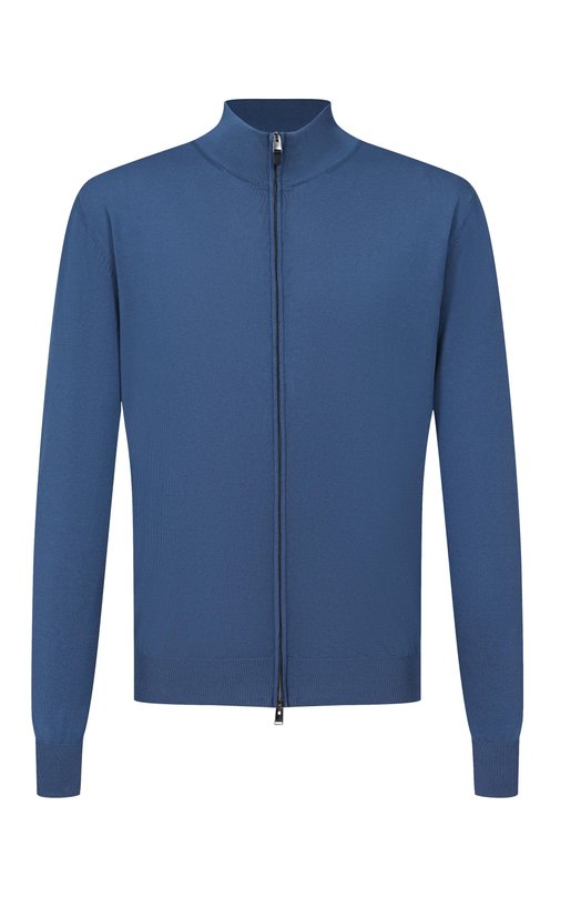 Хлопковый кардиган Canali C0022/MK02459_001 Синий C0022/MK02459_001