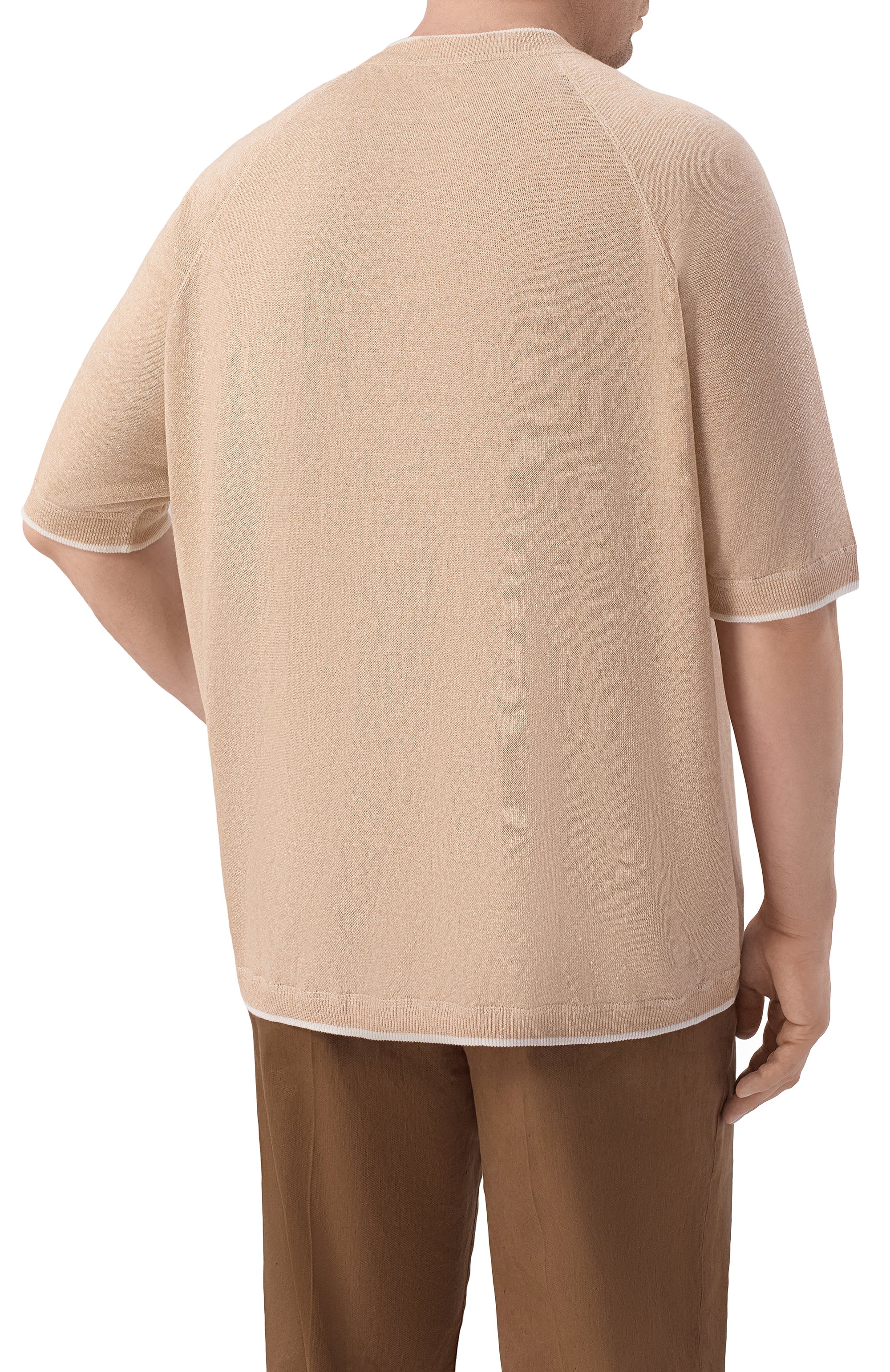 Джемпер изо льна и хлопка KITON, арт. UMK0919, фото 4