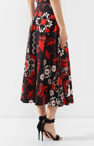 Хлопковая юбка REDVALENTINO, арт. RR0RAA75/SQU, фото 4