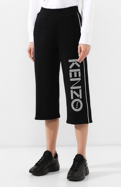 Хлопковые брюки KENZO черного цвета по цене 21100 руб., арт. 2PA705952, фото 3 Хлопковые брюки KENZO, арт. 2PA705952, фото 3