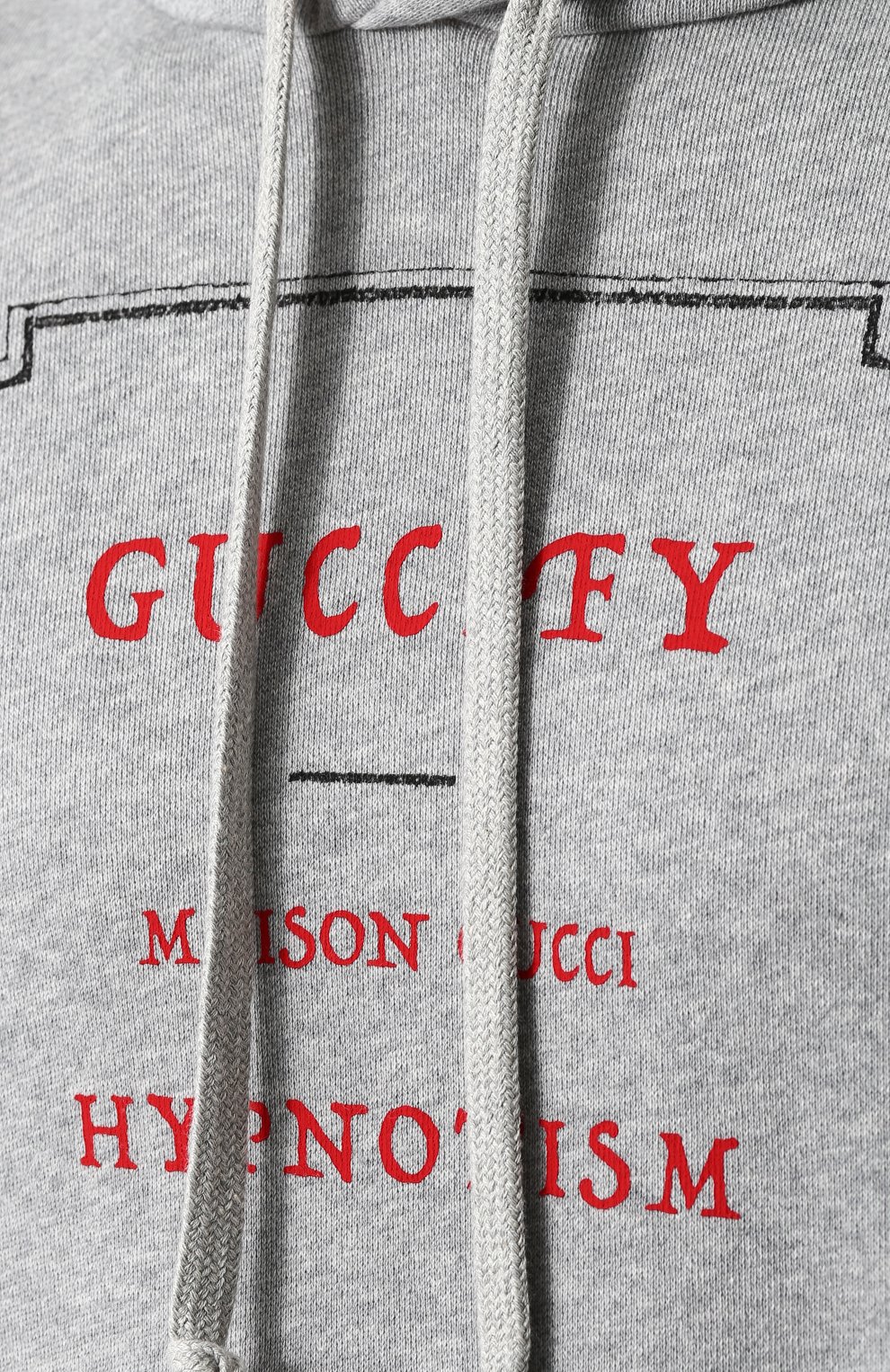 Хлопковое худи с принтом GUCCI, арт. 475374/X3N44, фото 5