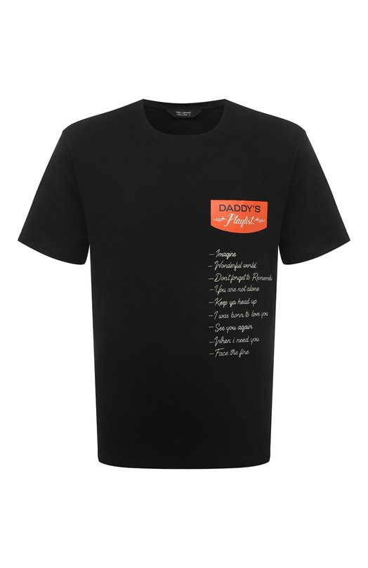 

Хлопковая футболка Tee Library, Чёрный