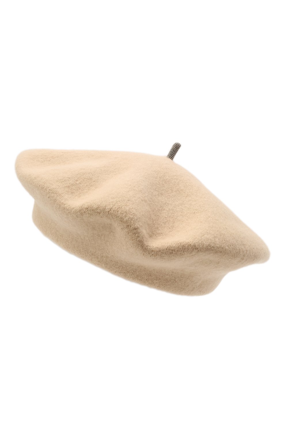 Шерстяной берет BRUNELLO CUCINELLI светло-бежевого цвета по цене 56750 руб., арт. MCAP90136, фото 2 Шерстяной берет BRUNELLO CUCINELLI, арт. MCAP90136, фото 2