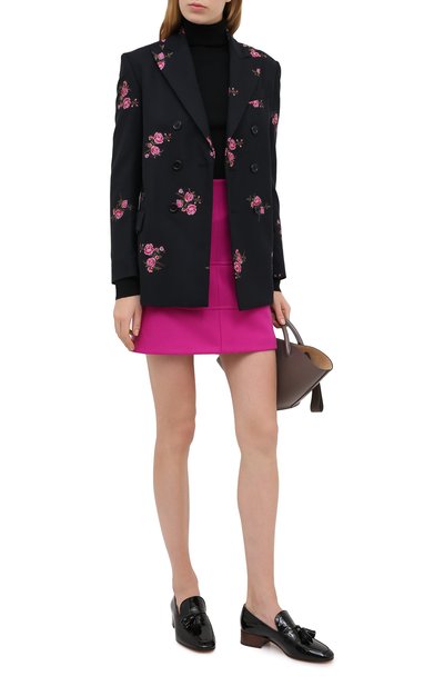 Шерстяной жакет REDVALENTINO черного цвета по цене 93850 руб., арт. UR0CEC40/5D4, фото 2 Шерстяной жакет REDVALENTINO, арт. UR0CEC40/5D4, фото 2