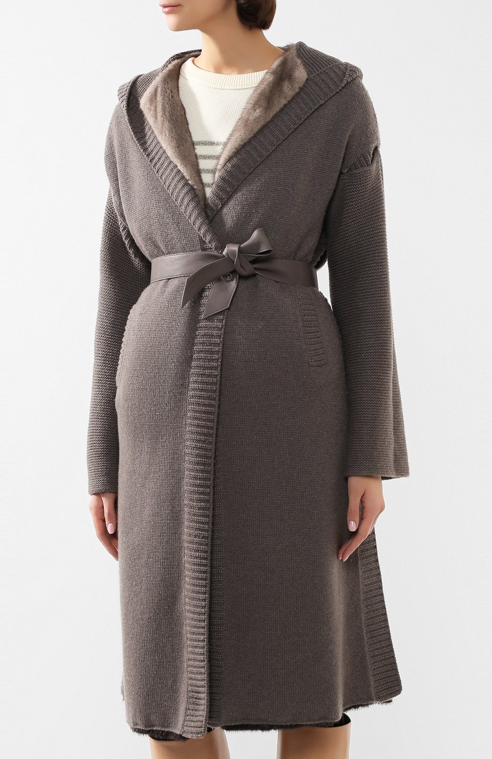 Меховое пальто LORO PIANA темно-серого цвета по цене 3980000 руб., арт. FAG3852, фото 6 Меховое пальто LORO PIANA, арт. FAG3852, фото 6