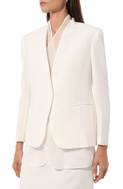 Жакет из вискозы и льна BRUNELLO CUCINELLI, арт. MH1262808, фото 3