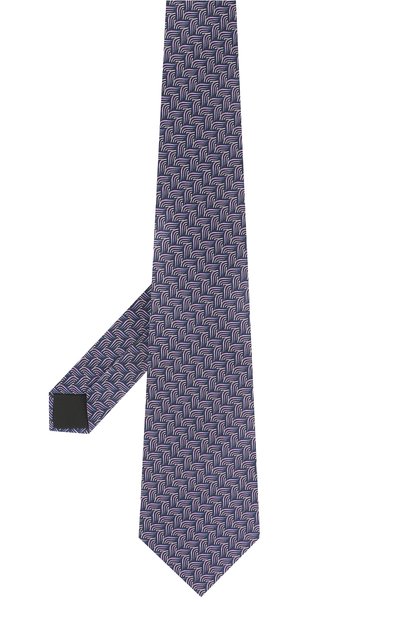 Шелковый галстук LANVIN синего цвета по цене 11350 руб., арт. 2870/TIE, фото 2 Шелковый галстук LANVIN, арт. 2870/TIE, фото 2
