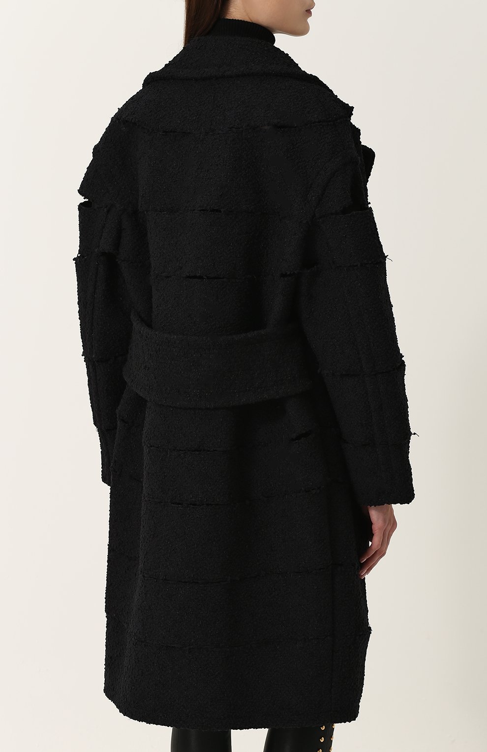 Однотонное пальто свободного кроя с разрезами TOM FORD, арт. CP1417-SDX002, фото 4