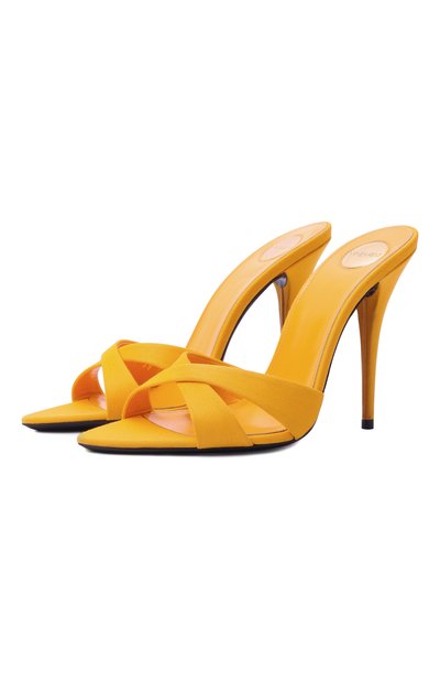 Женские текстильные мюли kirat 110 SAINT LAURENT, арт. 859308/AAF3H