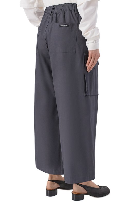 Хлопковые брюки-карго Halfboy HS261WP009 RA017/CARG0 PANTS Серый  HS261WP009 RA017/CARG0 PANTS Фото 4