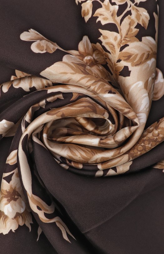 Шелковый платок Dolce & Gabbana FN090R/GDC9D Коричневый  FN090R/GDC9D Фото 3