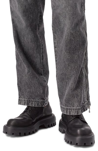 Кожаные дерби sharkino MATTIA CAPEZZANI черного цвета по цене 56300 руб., арт. M2344/BAND0LER0, фото 3 Кожаные дерби sharkino MATTIA CAPEZZANI, арт. M2344/BAND0LER0, фото 3