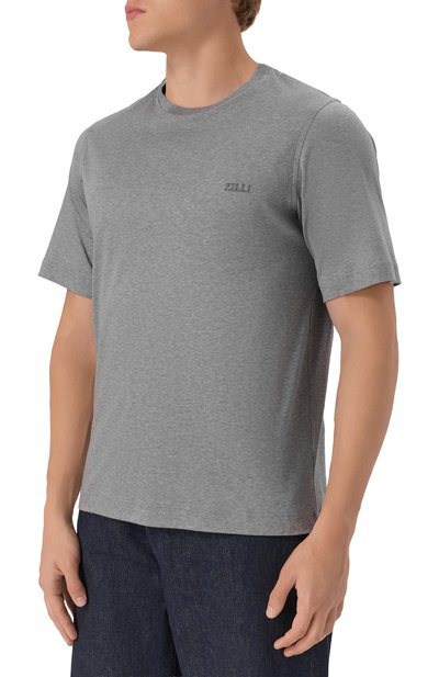 Хлопковая футболка ZILLI, арт. TSR02AM0100VZL000, фото 3
