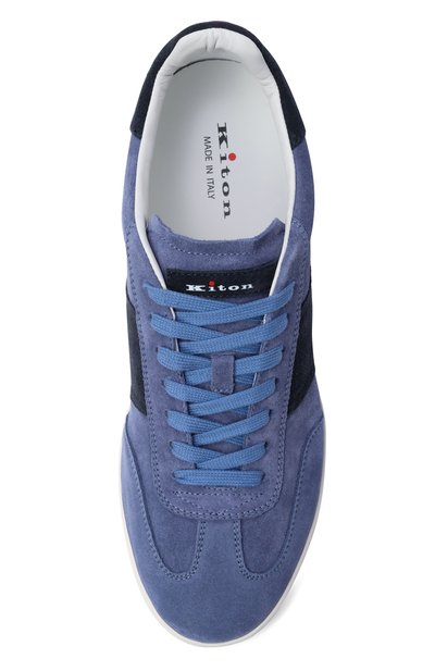 Замшевые кеды KITON синего цвета по цене 98950 руб., арт. USSA396N01381, фото 5 Замшевые кеды KITON, арт. USSA396N01381, фото 5
