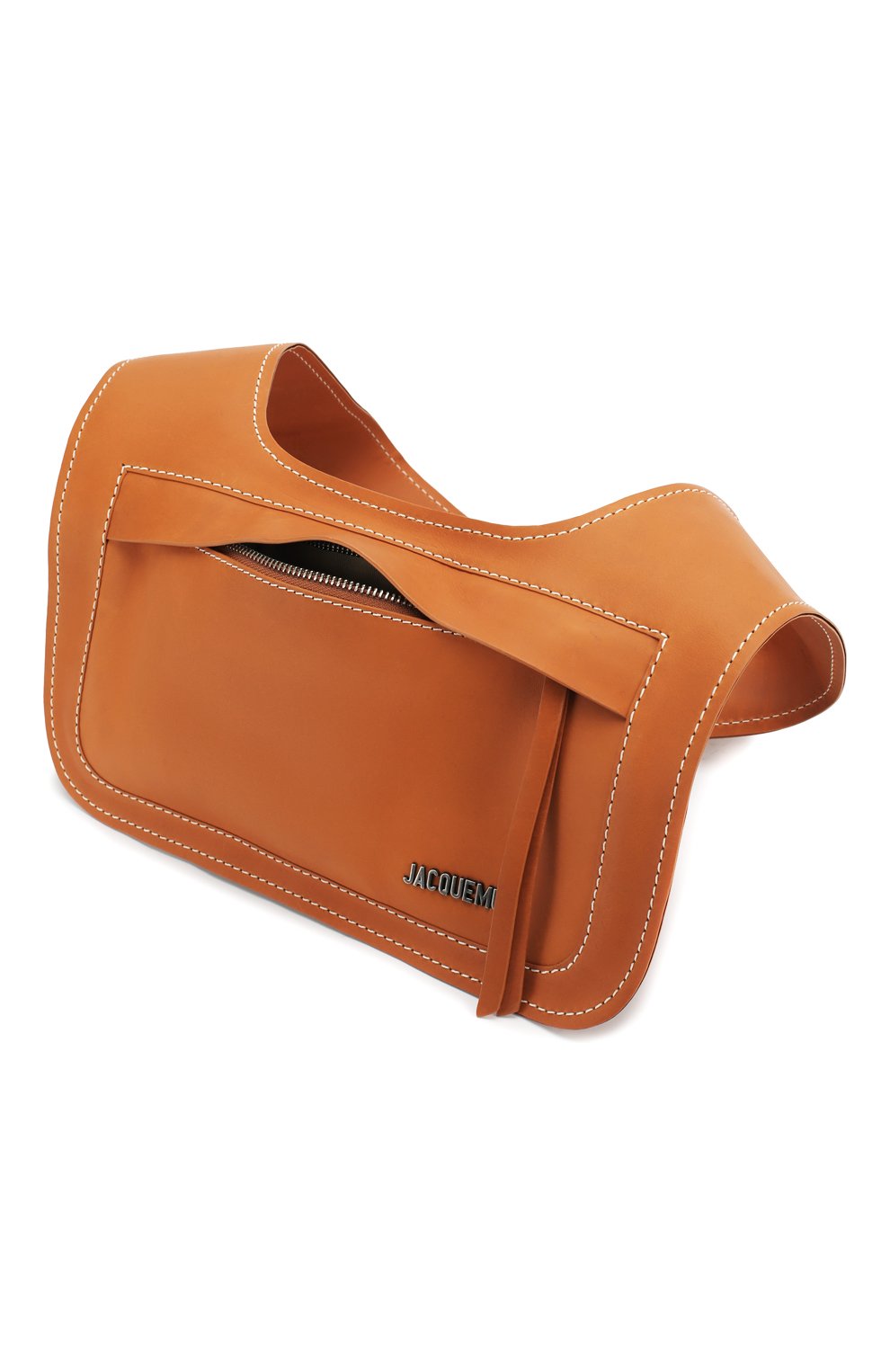 Кожаная сумка le meunier JACQUEMUS коричневого цвета по цене 65050 руб., арт. 196BA03/40850, фото 4 Кожаная сумка le meunier JACQUEMUS, арт. 196BA03/40850, фото 4