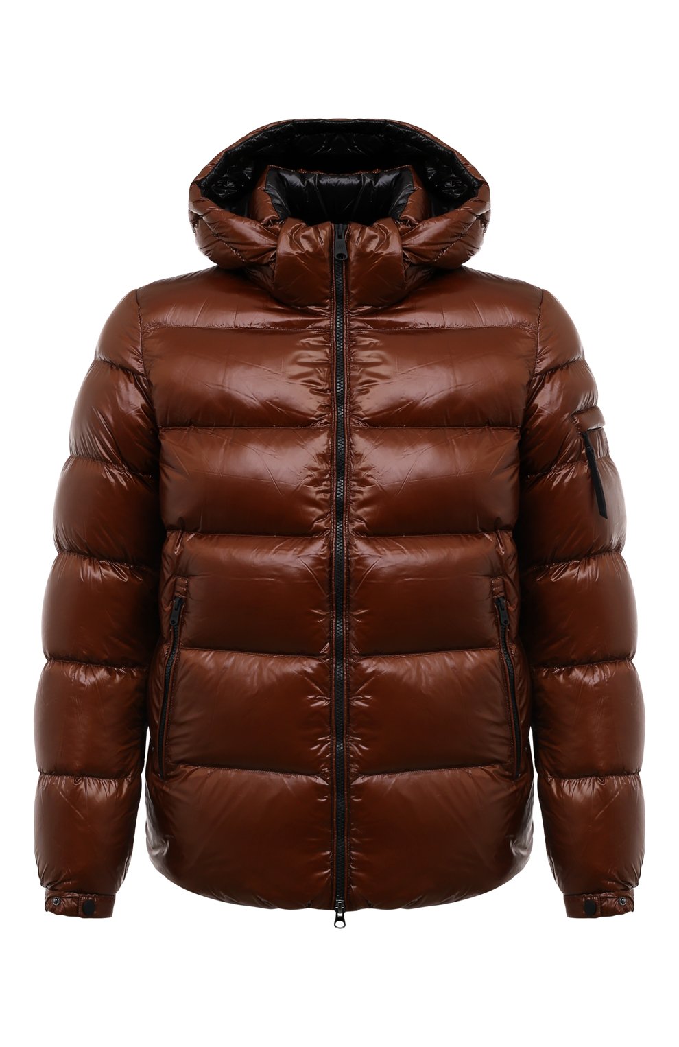 Пуховик HETREGO коричневого цвета по цене 51900 руб., арт. 8K561/SC0TT, фото 1 Пуховик HETREGO, арт. 8K561/SC0TT, фото 1